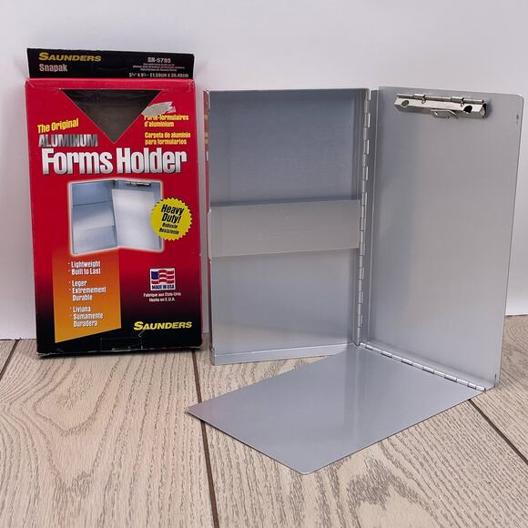 Saunders Snapak SN-5795 Aluminum Forms Holder Clipboard 10x6 inch Heavy Duty NEW - Picture 1 of 16